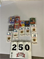 Cleveland Indians pins & baseball cards
