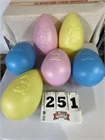Blow mold Easter eggs