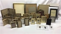 D4) PICTURE FRAMES, LARGE LOT OF MOSTLY METAL