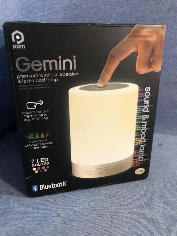 Gemini Premium Wireless Speaker & LED Mood