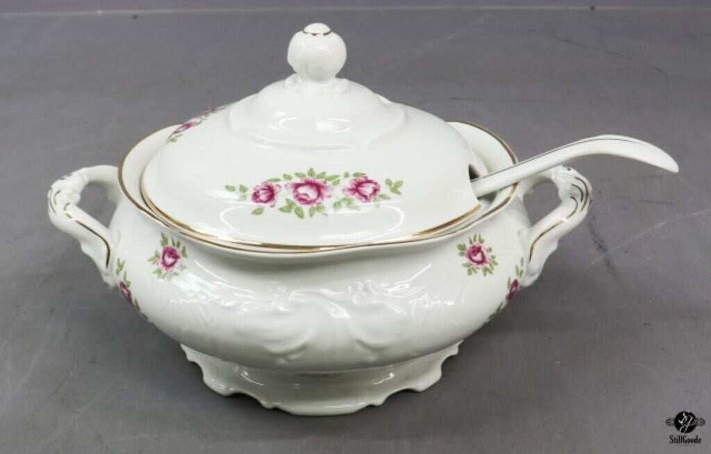 Walbrzych Covered Soup Tureen w/Ladle