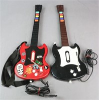 Wired Red Octane Guitar Hero Controllers/2 pc