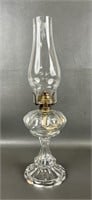 Vintage Scovill Mfg Co Glass Oil Lamp