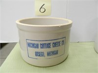 Michigan Cottage Cheese Co. Adv. Butter Crock