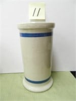 10" Blue Band Crock Vase