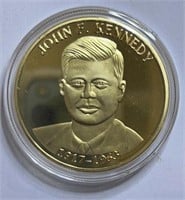 John Kennedy Coin Gold Color