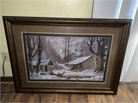 Large Winter nature painting