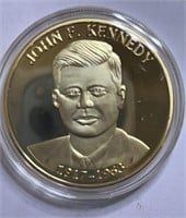 1917-1963 John F Kennedy Gold Color Coin