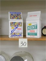 1998 & 1999 Kent Feeds Cookie Jars