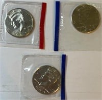 (3) Kennedy Half Dollars  out of Mint Sets