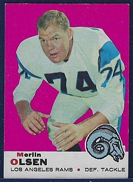 1969 Topps #34 Merlin Olsen Los Angeles Rams