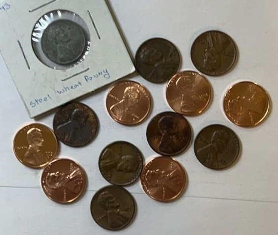 (12) Lincoln Cents
