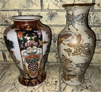 Butterfly glaze vase & artesian vase