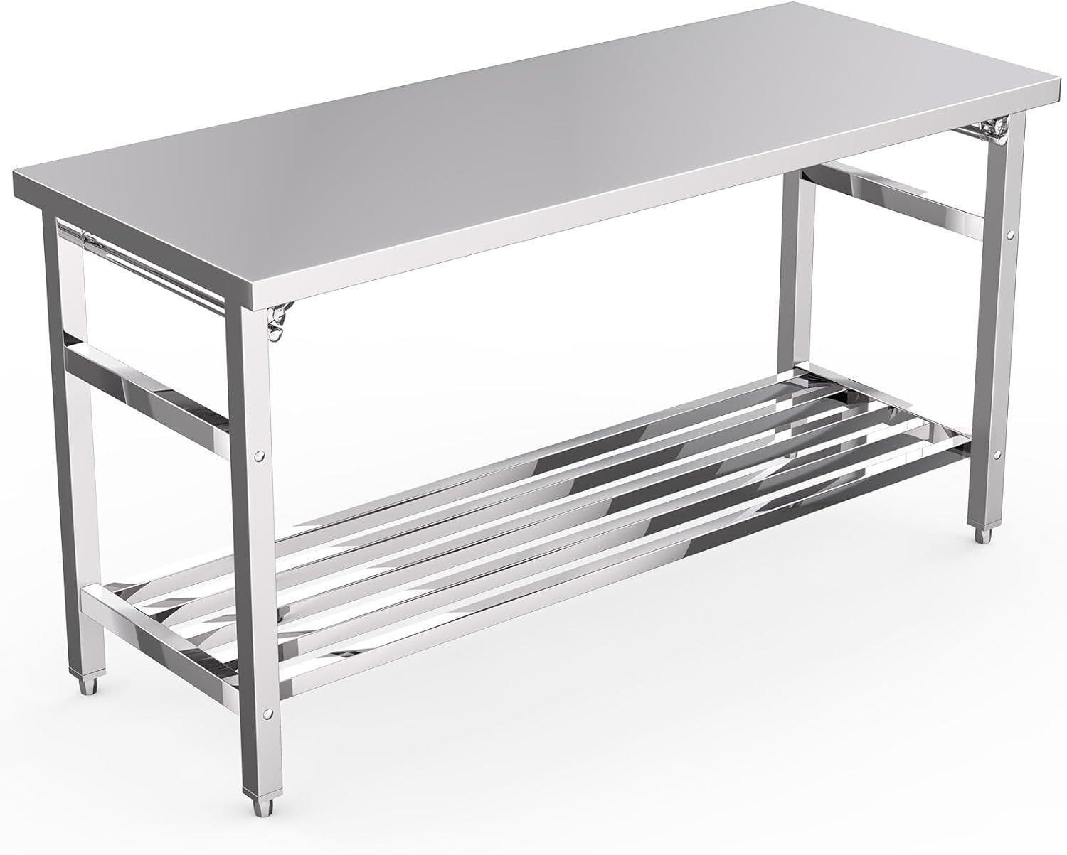 Stainless Steel Table, 24 x 60 Inches