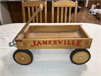 Janesville Tag a Long Wood Toy Wagon