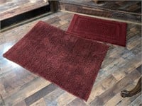 1 rug, 1 floor mat