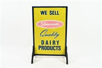 SILVERWOOD'S DAIRY PRODUCTS DST SIDEWALK SIGN