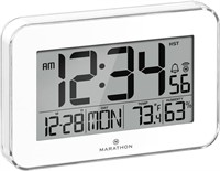 Marathon Wall Clock, White