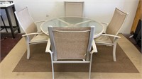 Aluminum Outdoor Patio Table & Chairs