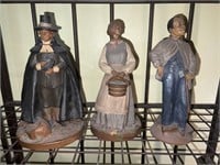 Pilgrim & 2 other Tom Clark statues