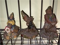 3 gnome Tom Clark figurines
