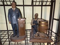 Harry s. Truman & Cracker Barrel man Figurine