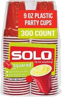 Solo Red Plastic Party Cups, 300 Count