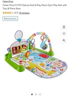 Fisher Price Deluxe Kick & Play Piano Gym Play Mat