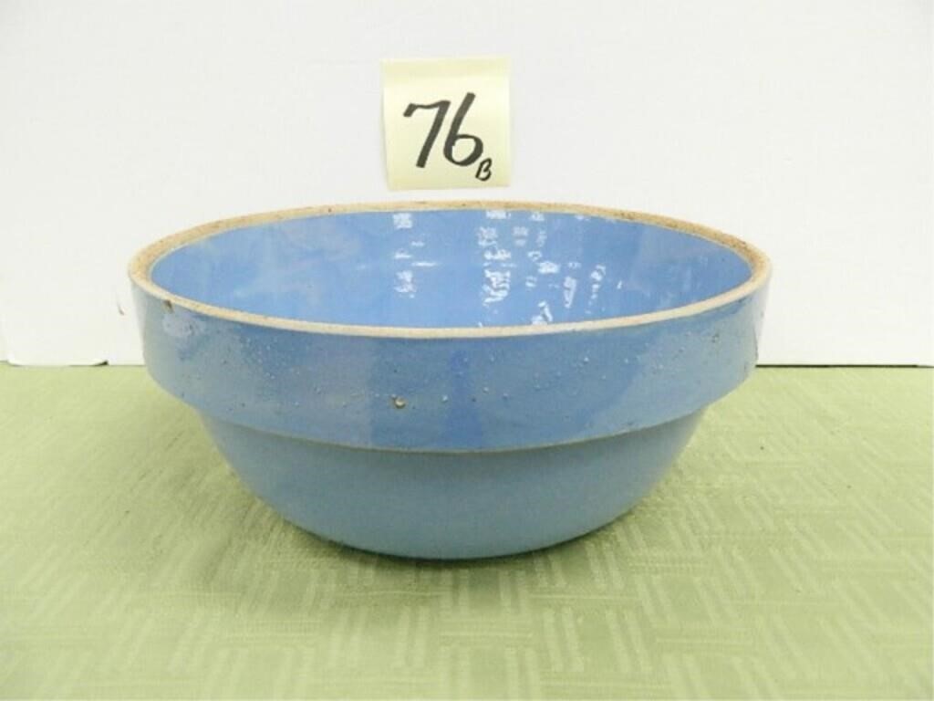 Western Stoneware 10" Blue Crock Bowl