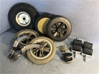 Assorted Tires Lot Includes 4.10/3.50-4 Tire
