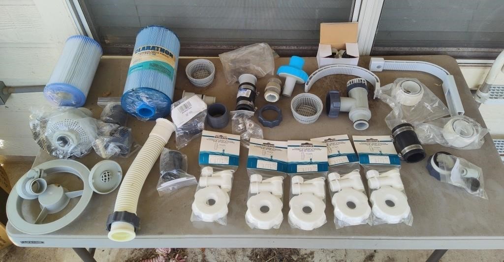 Pool and Spa Plumbing parts and Filters