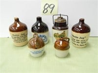 Weir Horseradish Jar & (5) Crock Mini Jugs