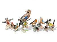 10 Vintage Goebel  Birds Porcelain Birds