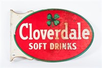 CLOVERDALE SOFT DRINKS DST FLANGE SIGN