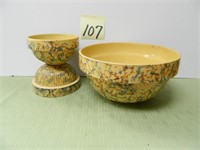(3) Red Wing Saffron Ware Bowls - 5",
