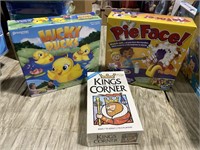 Lucky Ducks, Pie Face & Kings Corner Games