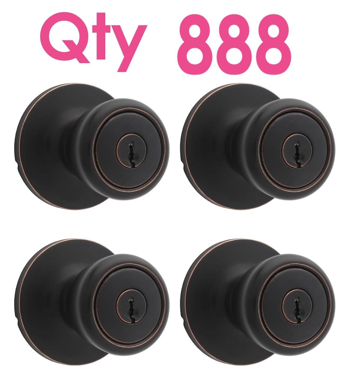Qty 888- Entry Door Knobs