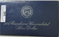 1974S Eisenhower Silver Dollar Blue Envelope