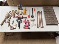 3 plumb strings, chalk line, kitchen tools, & more