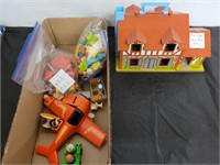 FISHER PRICE DOLL HOUSE AND ACCESSORIES