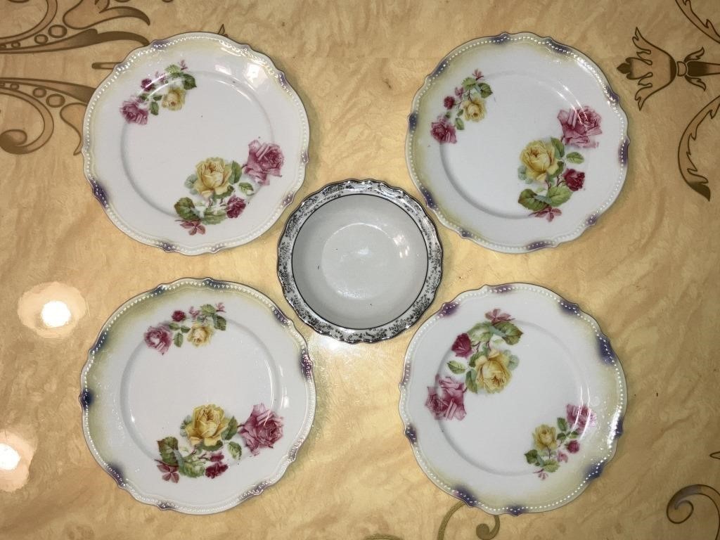 Silesia/Norcrest Decorative Butter Pat Plates