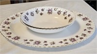 Royal Albert Sweet Violets Platter & Bowls