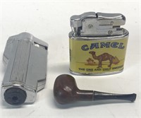 Tiny Pipe, Butane Lighter and Camel Collectors