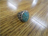 Men's sterling turquoise ring