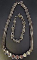 2 PC Lot Fashion Necklace & Bracelet