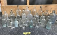Lot of Antique Glass Bottles
