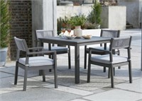 Ashley Eden Town 5-Piece Outdoor Table & 4 Chairs