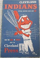 1954 Cleveland Indians v Yankees Program w/ Mantle