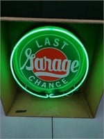 Last Chance Garage Neon Advertising Sign