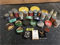 Lot of Vintage Tins, Old Snuff Tins and More